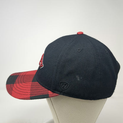 Arkansas Razorbacks NCAA Top of the World Snapback Hat Black Red One Size Plaid