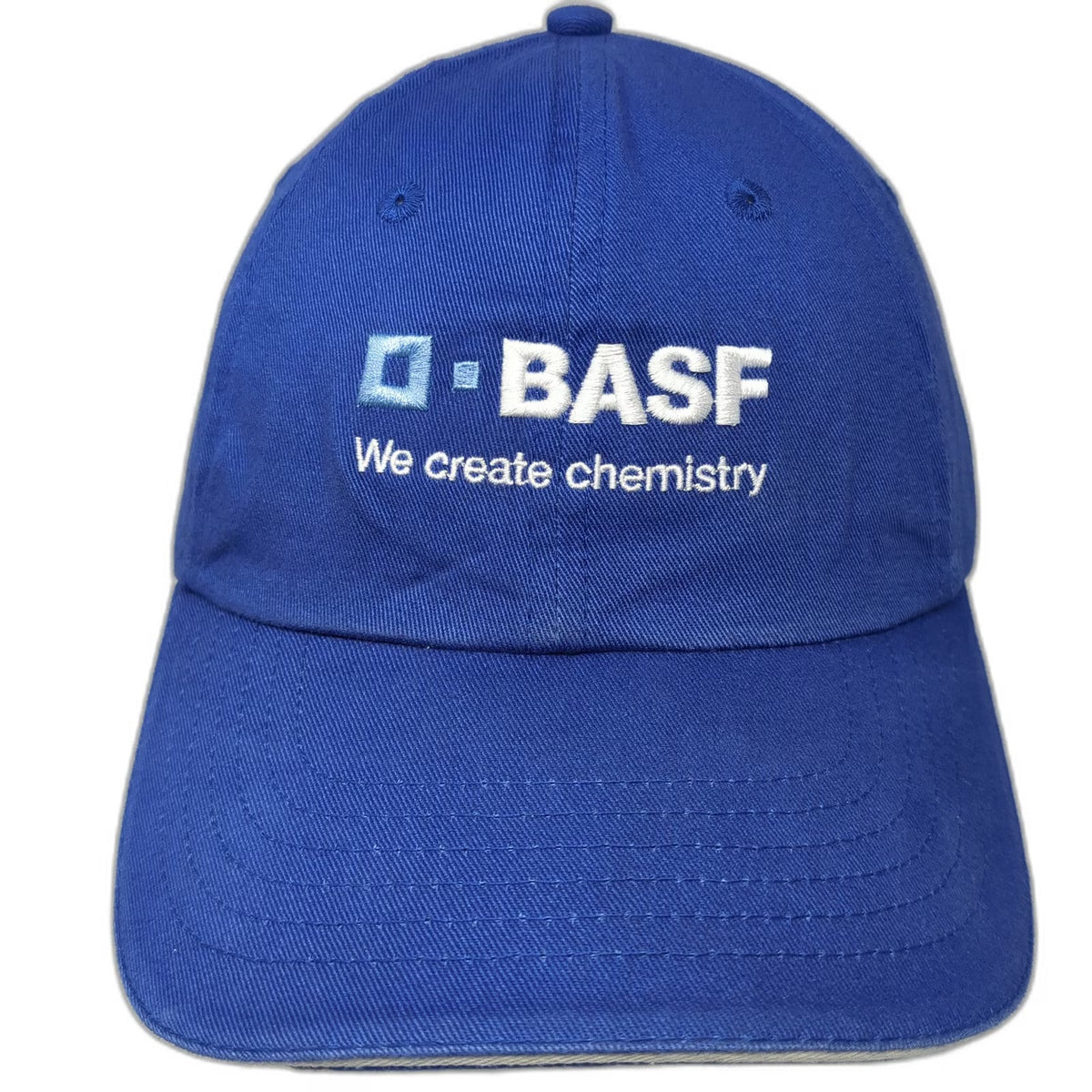 K-Products Baseball Cap Blue One Size BASF We Create Chemistry Slideback Hat
