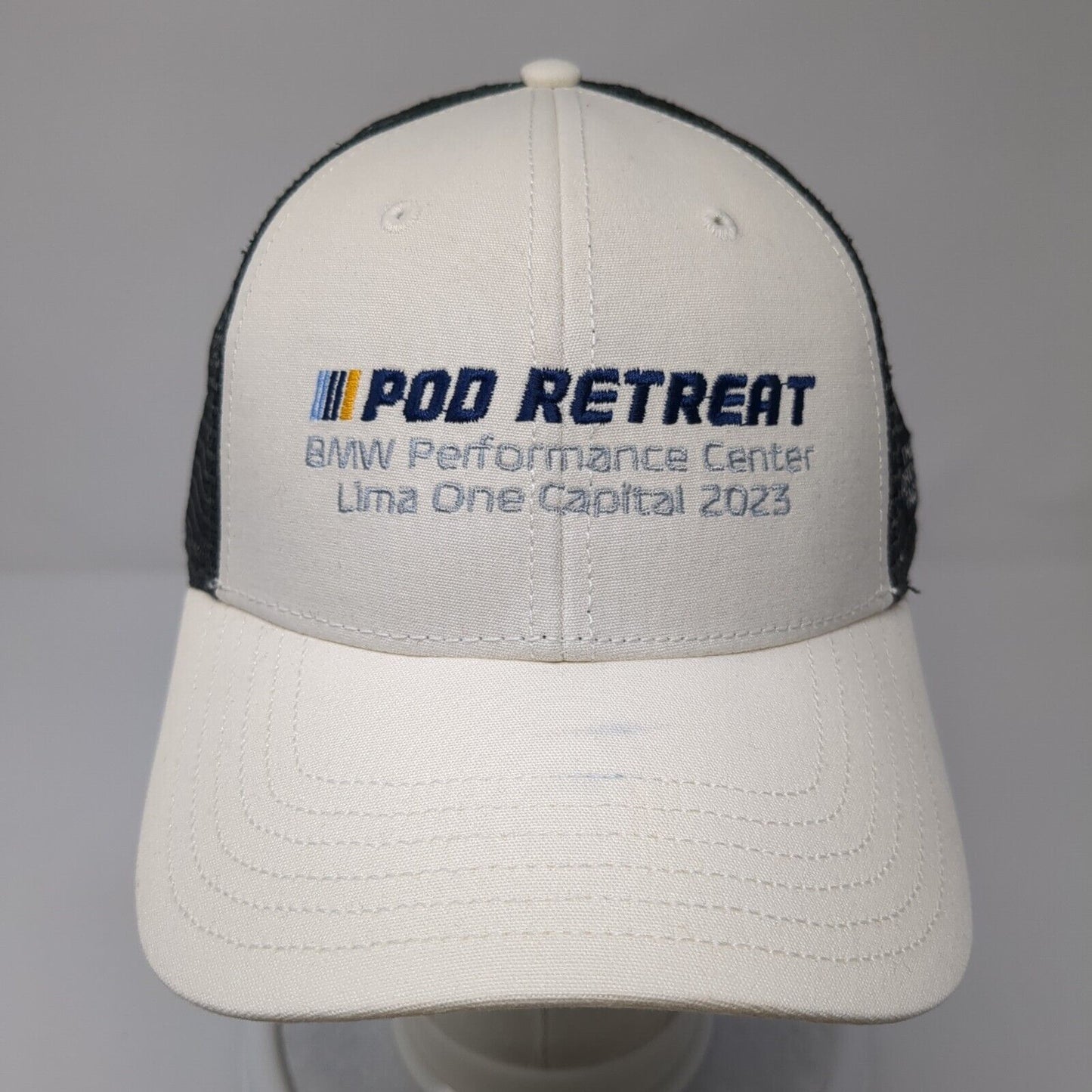 Pod Retreat BMW Performance Center Loma One Capital 2023 Trucker Hat White OS