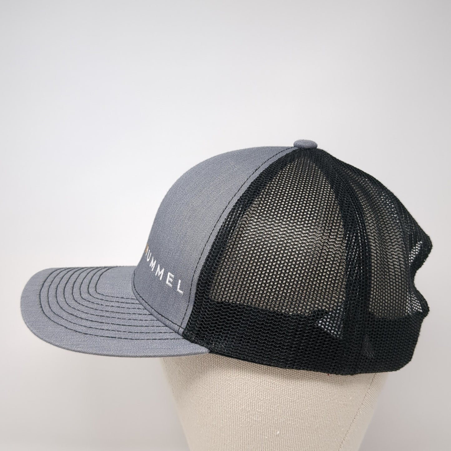 Hummel Snapback Mesh Back Trucker Hat Gray One Size Pacific Headwear
