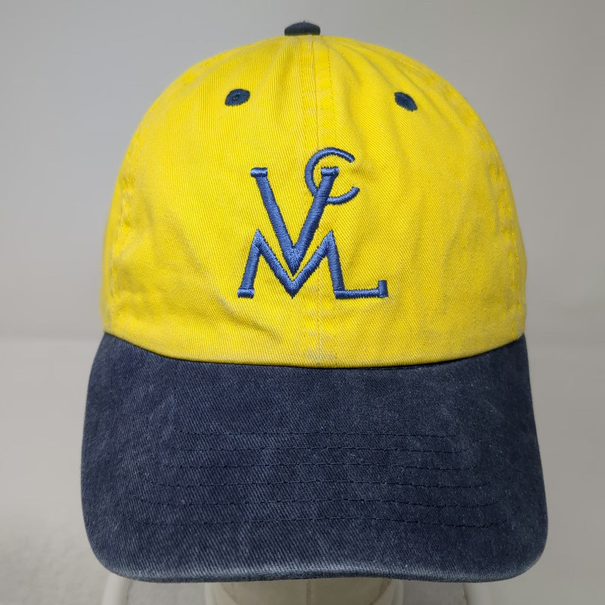 Newhattan Baseball Cap Yellow Blue One Size VMC Victory Changed My Life Hat