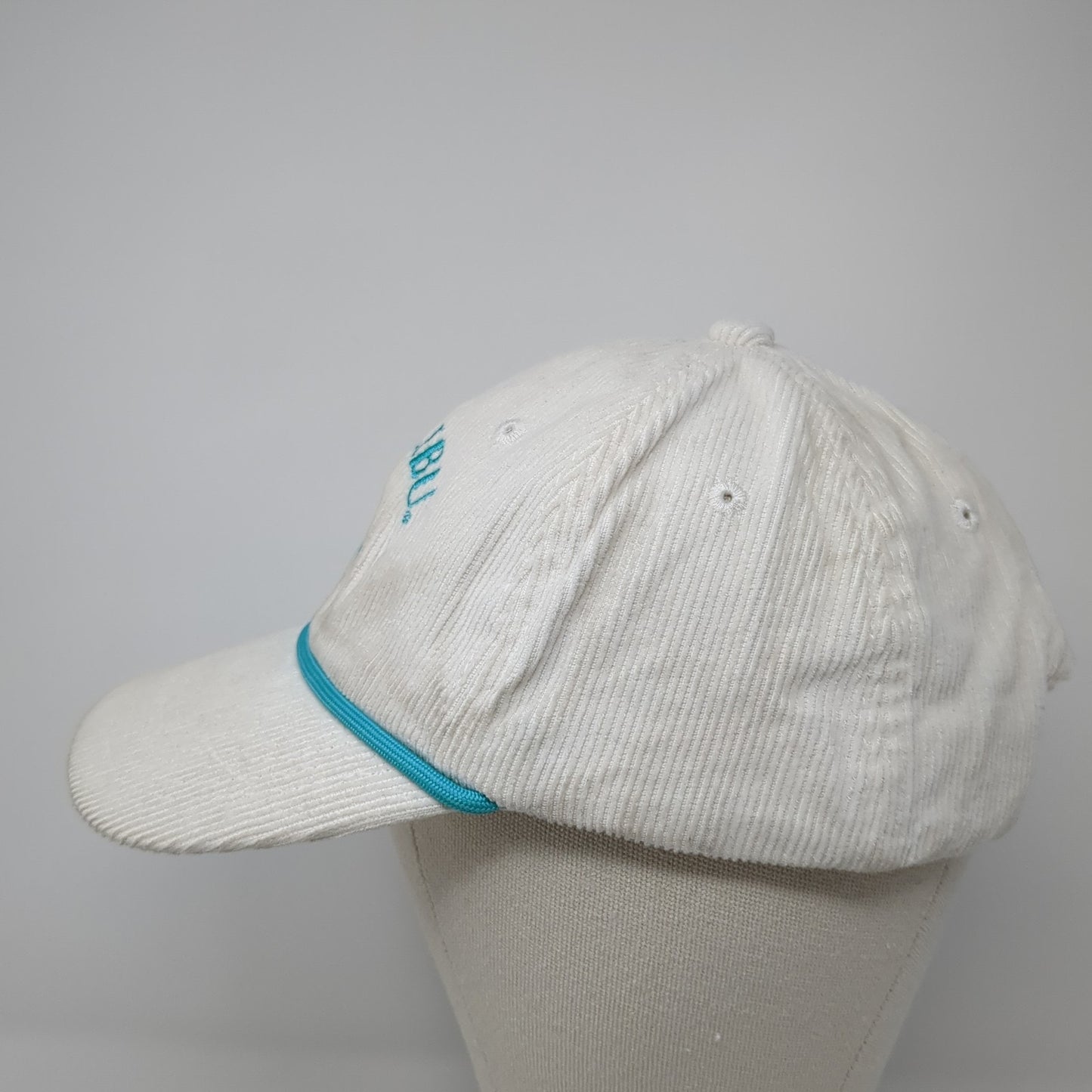 Malibu Slideback Baseball Cap Beige One Size Adjustable Rope Corduroy