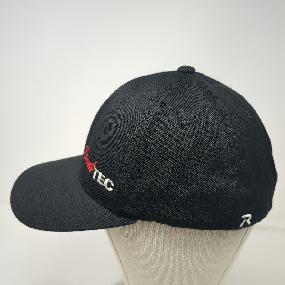 Richardson Baseball Cap Black XL DentTEC Flexfit Stretch Fit Hat Acrylic Wool
