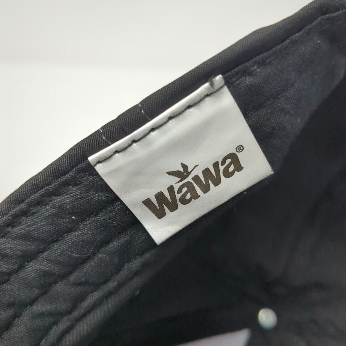 Wawa Baseball Cap Black One Size Polyester Strapback Red Goose Embroidered Hat