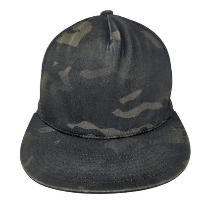 The Classics Yupoong Snapback Trucker Hat Camo One Size Mesh Back