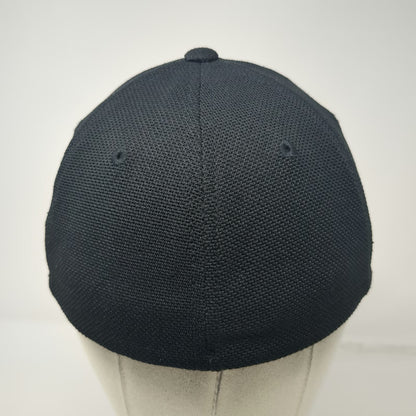 Flexfit Baseball Cap Black One Size Equifax Logo Embroidered Promo Fitted Hat