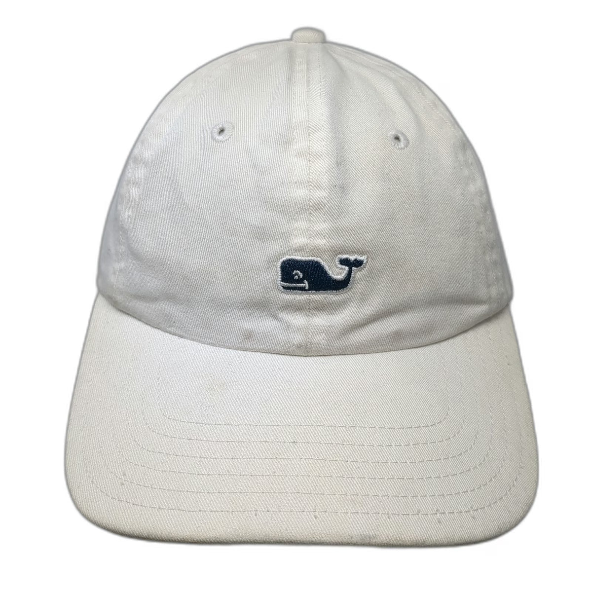 Vineyard Vines Baseball Cap White One Size Whale Logo Cotton Slideback Hat