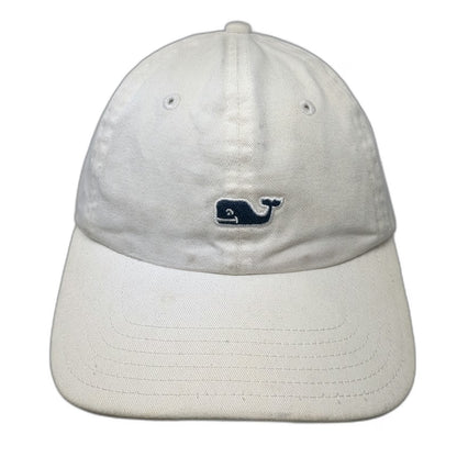 Vineyard Vines Baseball Cap White One Size Whale Logo Cotton Slideback Hat