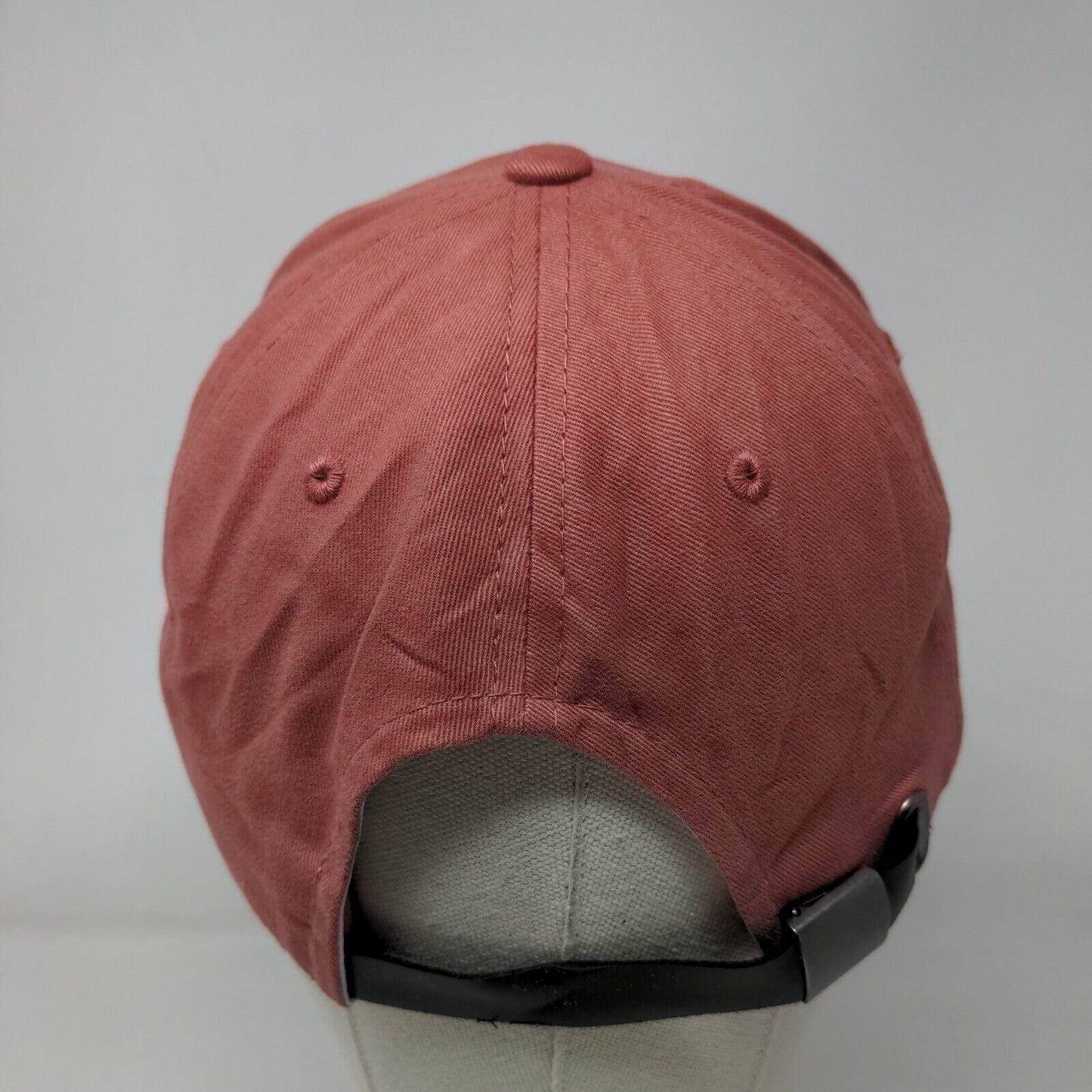 Champion Spell Out Slideback Hat Red OSFM Embroidered Leather Strap