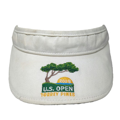 Visor White One Size U.S. Open Torrey Pines 2008 Volunteer Golf Hat USGA Cotton