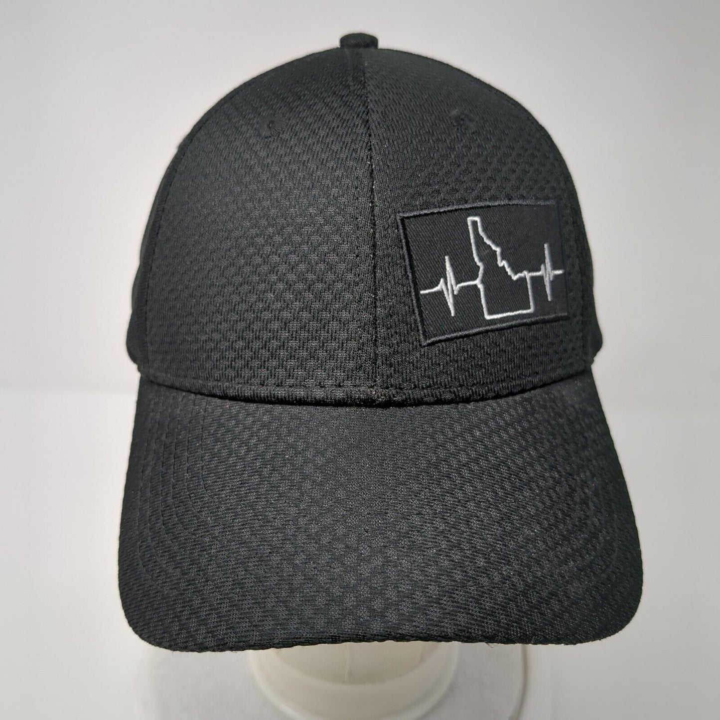 Idaho Heartbeat Brand Snapback Hat Black One Size Adjustable 6 Panel
