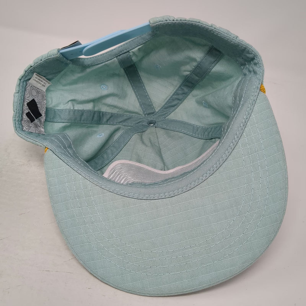 Obermeyer 5 Panel Blue One Size Snapback Rope Topographic Patch Outdoor Hat