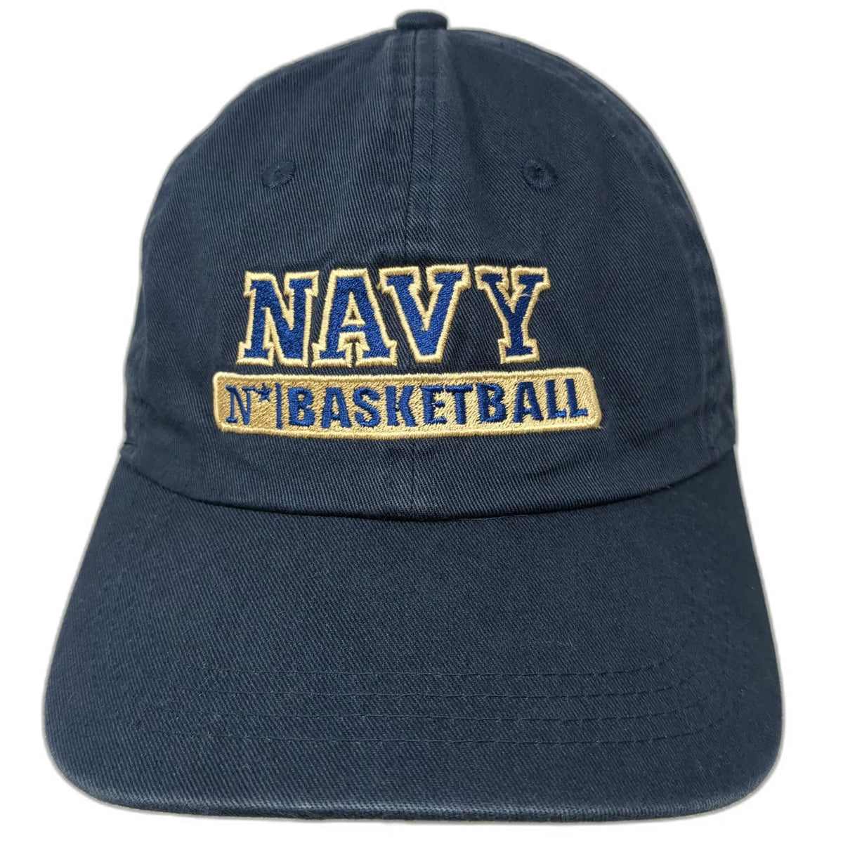 Ahead Baseball Cap Blue One Size Gold USNA Midshipmen Basketball Slideback Hat