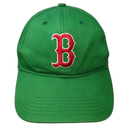 Boston Red Sox MLB Green White Baseball Cap One Size Strapback Embroidered Hat
