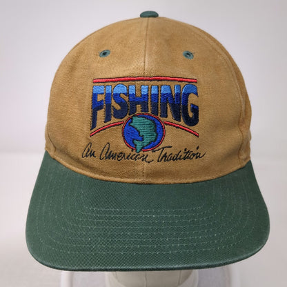 Outdoor Cap Snapback Brown Green One Size Fishing An American Tradition Hat