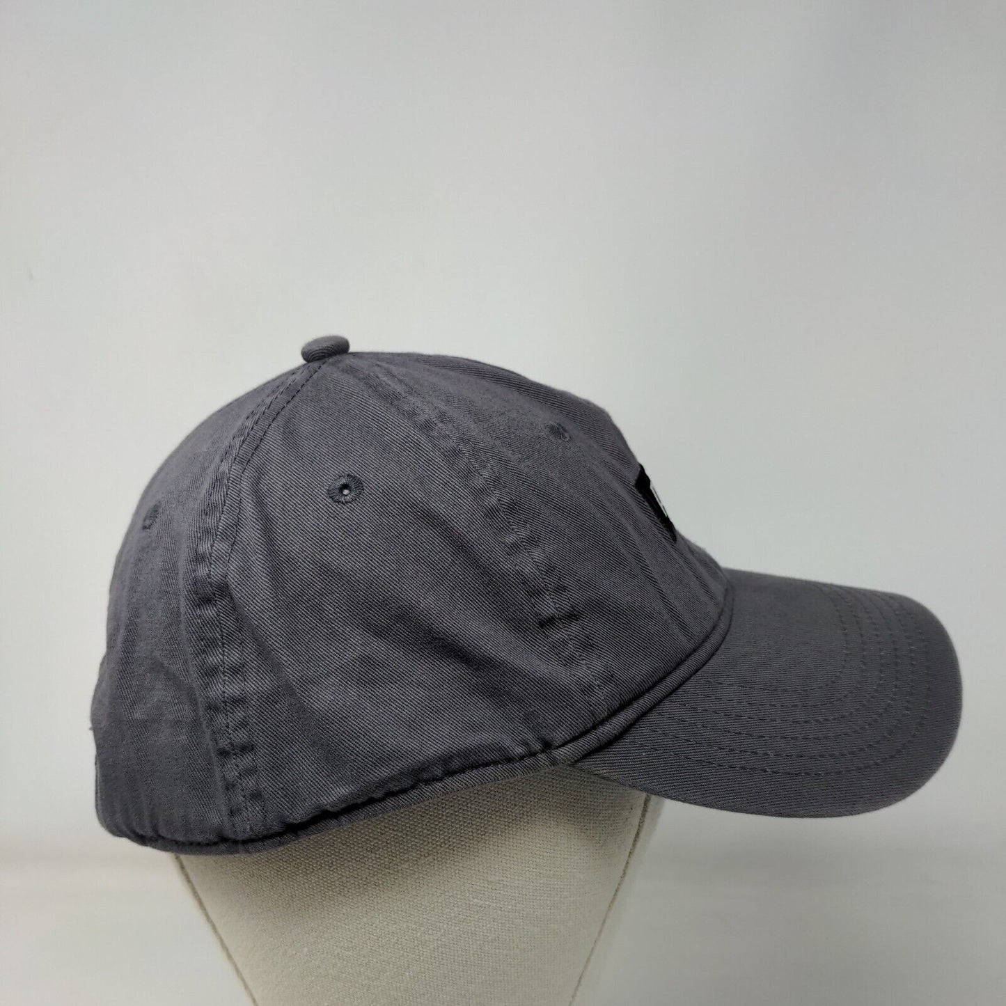 PUMA Patch Slideback Hat Gray One Size Adjustable 6 Panel Vent Holes
