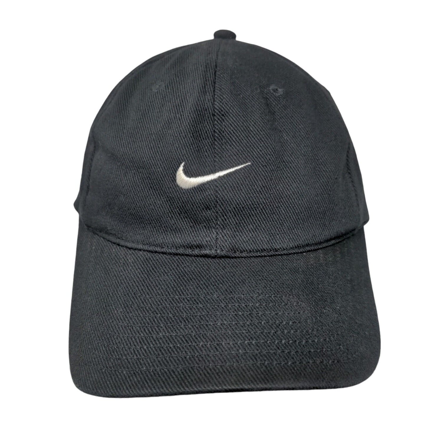 Nike Golf Strapback Hat Black OSFA Adjustable Embroidered Swoosh