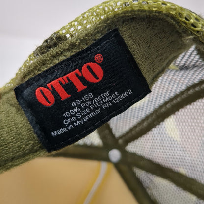 Otto Trucker Hat One Size Green Camo Snapback Mesh You Shoulda Been There hat