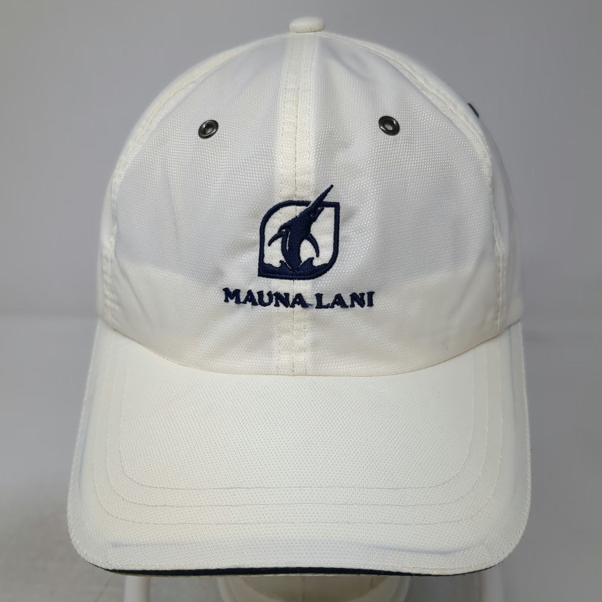 Gear for Sports Baseball Cap White One Size Nylon Strapback Mauna Lani Marlin