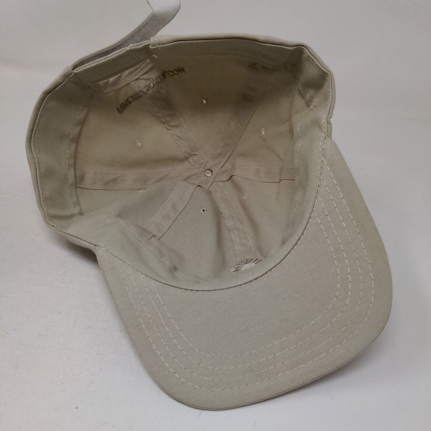 Finest Resorts.com Strapback Hat Tan One Size Adjustable Embroidered 6 Panel