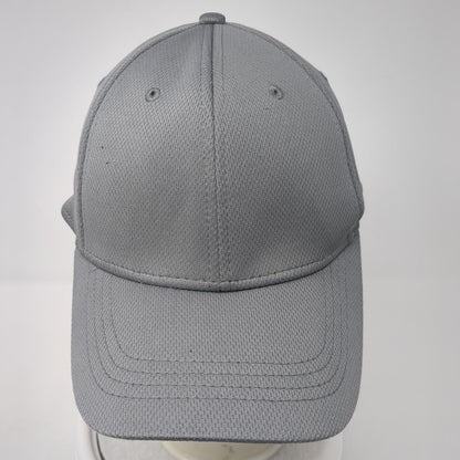 Athletic Works Fitted Hat Gray L/XL Lightweight Vented Holes 6 Panel Blank