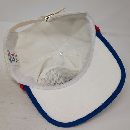 Spaceport USA Trucker White Hat Slideback Kennedy Space Center NASA FL Vintage