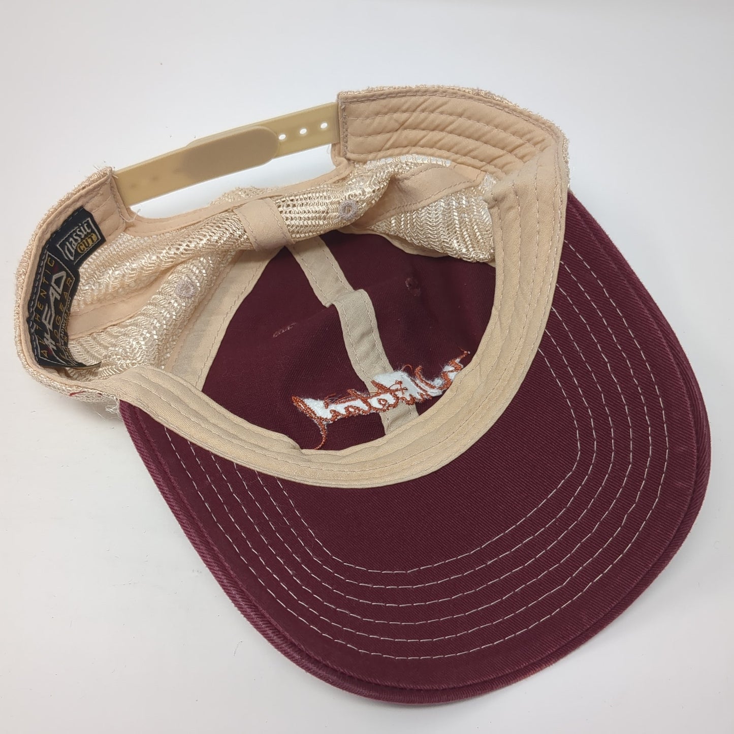 Whitetail Snapback Mesh Back Trucker Hat Red One Size Colorblock Ahead