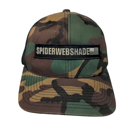 SpiderWebShade Snapback Mesh Back Trucker Hat Camo One Size Yupoong