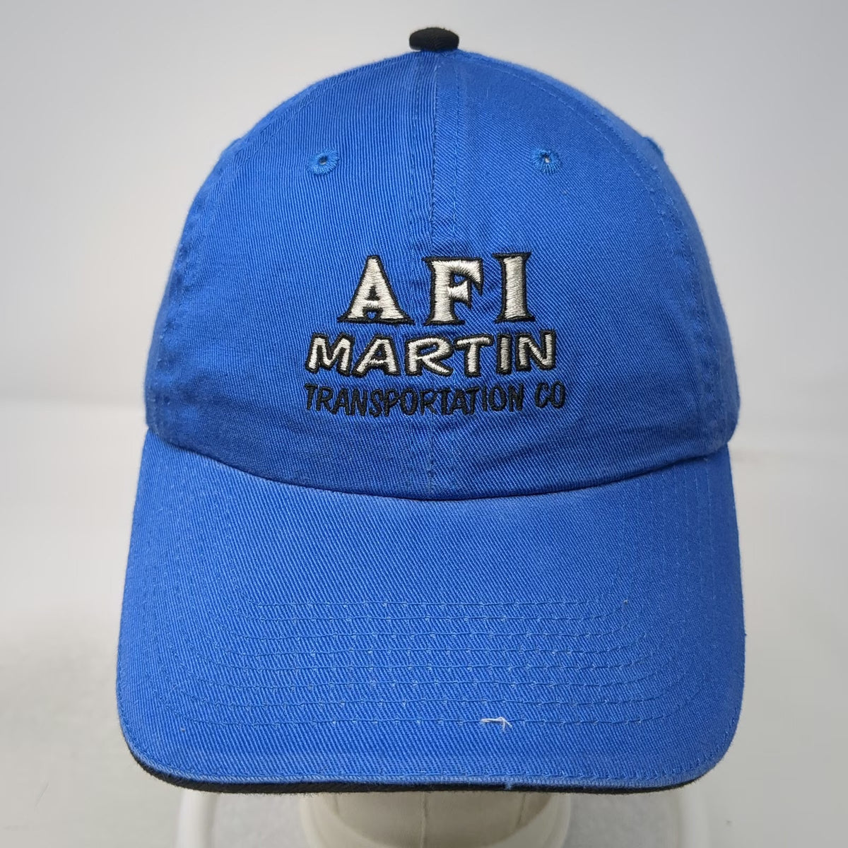Global Headwear Sourcing Baseball Cap Blue OSFM AFI Martin Transportation Co Hat