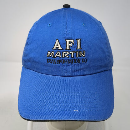 Global Headwear Sourcing Baseball Cap Blue OSFM AFI Martin Transportation Co Hat