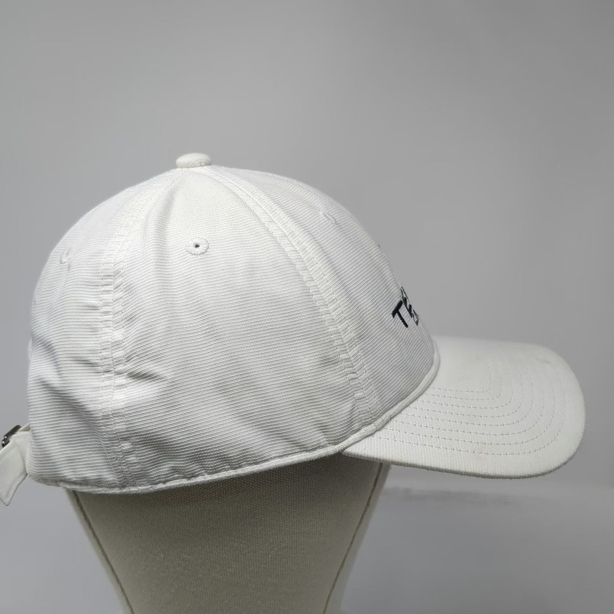Adidas Baseball Cap White One Size Teleo Capital Logo Performance Polyester Hat