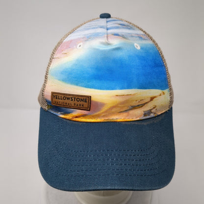 Yellowstone National Park Snapback Trucker Hat Multicolor One Size Mesh Back