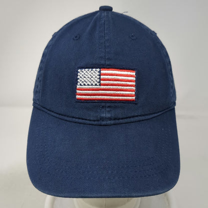 Old Navy Baseball Cap Blue One Size American Flag USA Cotton Slideback Hat