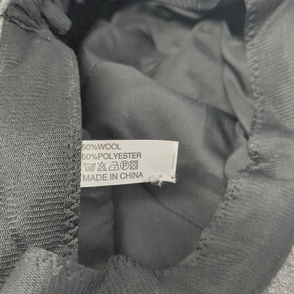 Unbranded Fitted Stretch Newsboy Cap Gray One Size Wool Blend Blank