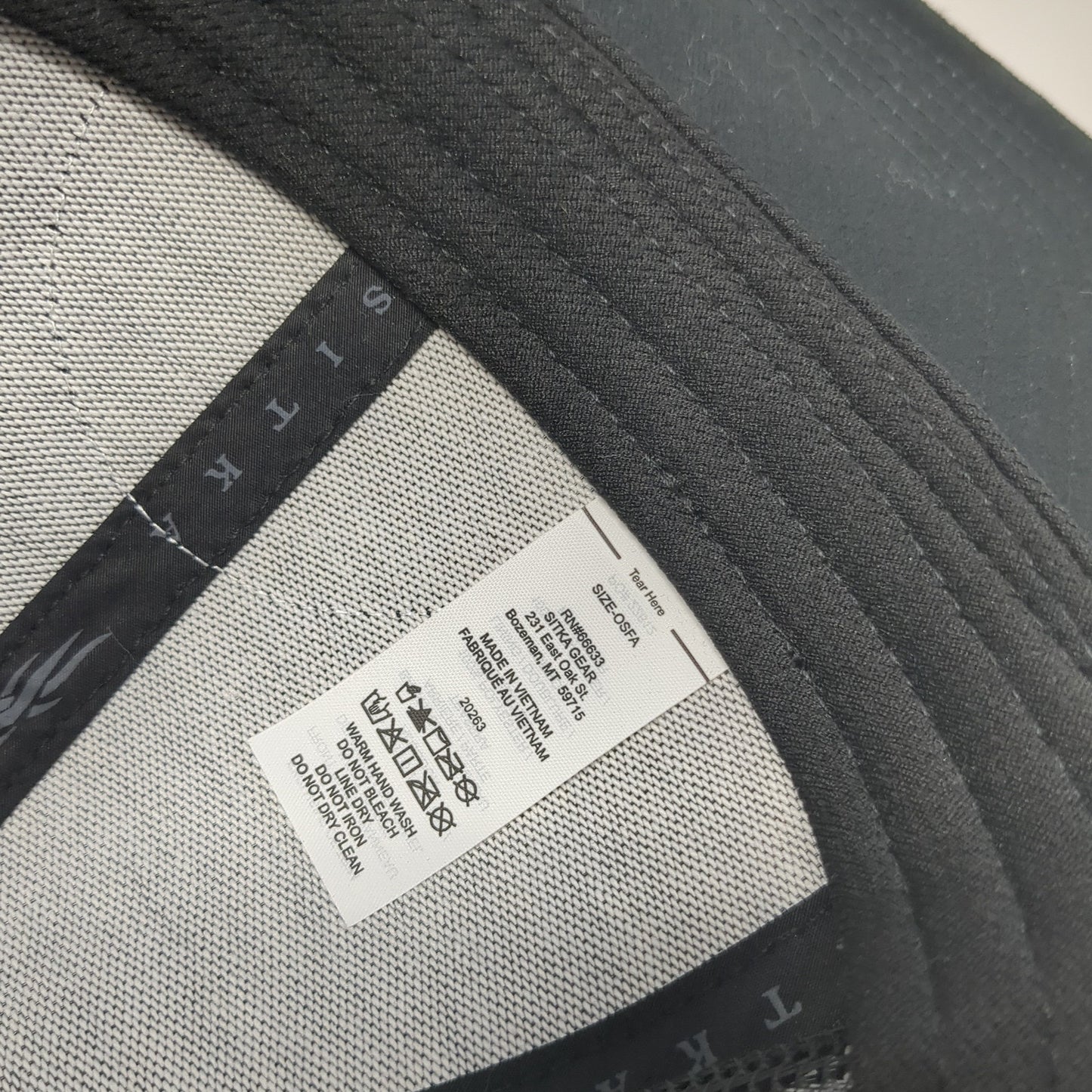 United We Stand Sitka Gear Snapback Trucker Hat Black One Size Mesh Back