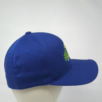 Green Flash Pest Control Airsman Baseball Cap Blue Medium Flexfit Port Authority