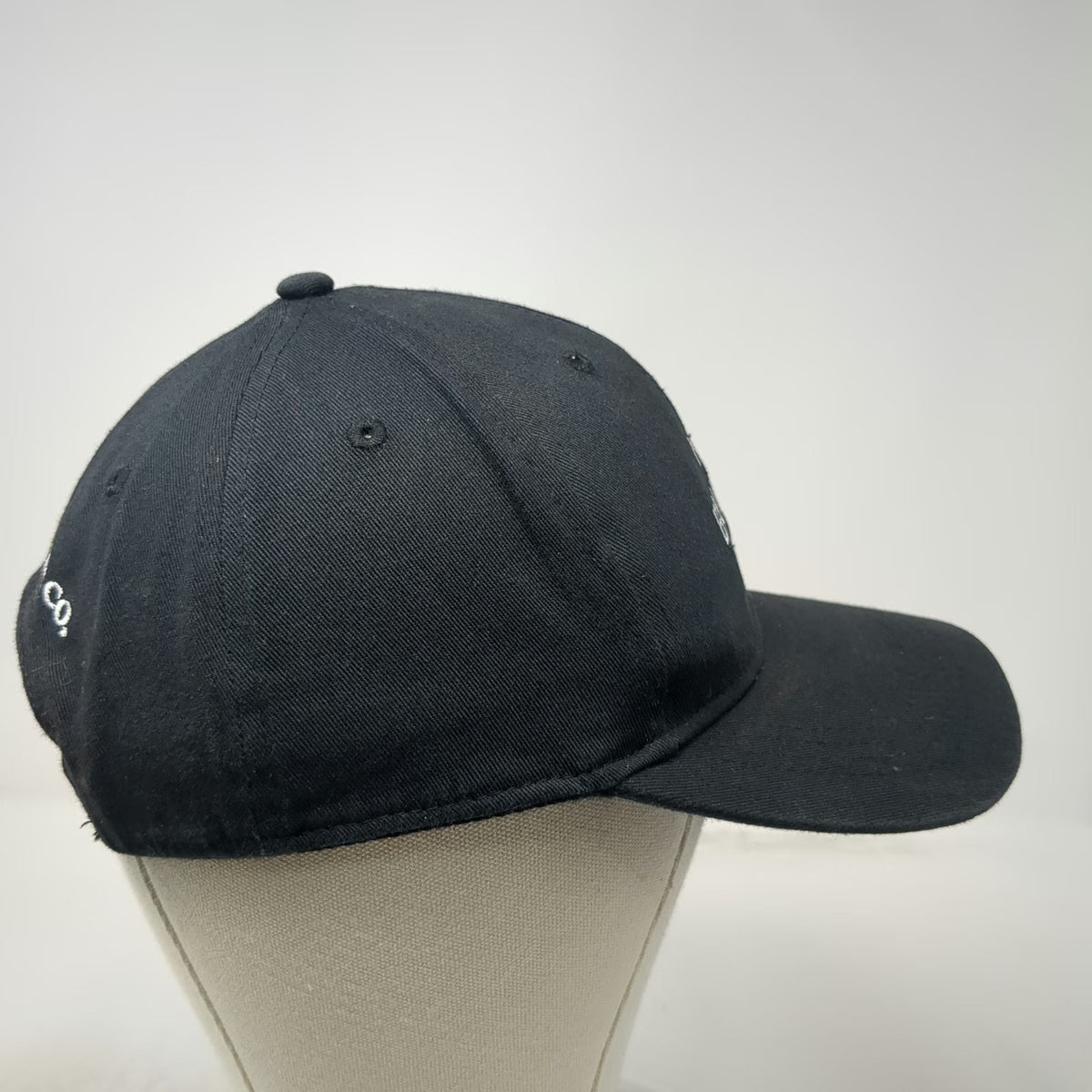 Bumbu Rum Co. Snapback Hat Black One Size Embroidered Logo Cotton 6 Panel Cap