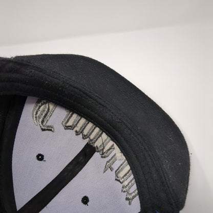 Compton Snapback Hat Black One Size Adjustable Embroidered 6 Panel Big Bear