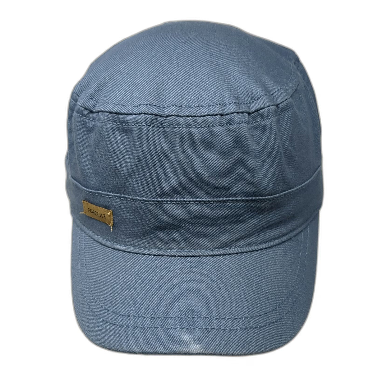Forclaz Army Cap Blue One Size Slideback Adjustable Flat Top Hiking Trek Hat