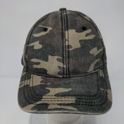 George Strapback Hat Camouflage OSFA Adjustable Vented Holes 6 Panel Blank