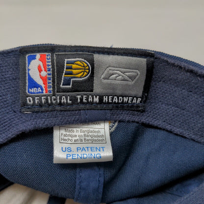 Reebok Boys Fitted Hat Blue White Embroidered Indiana Pacers Logo