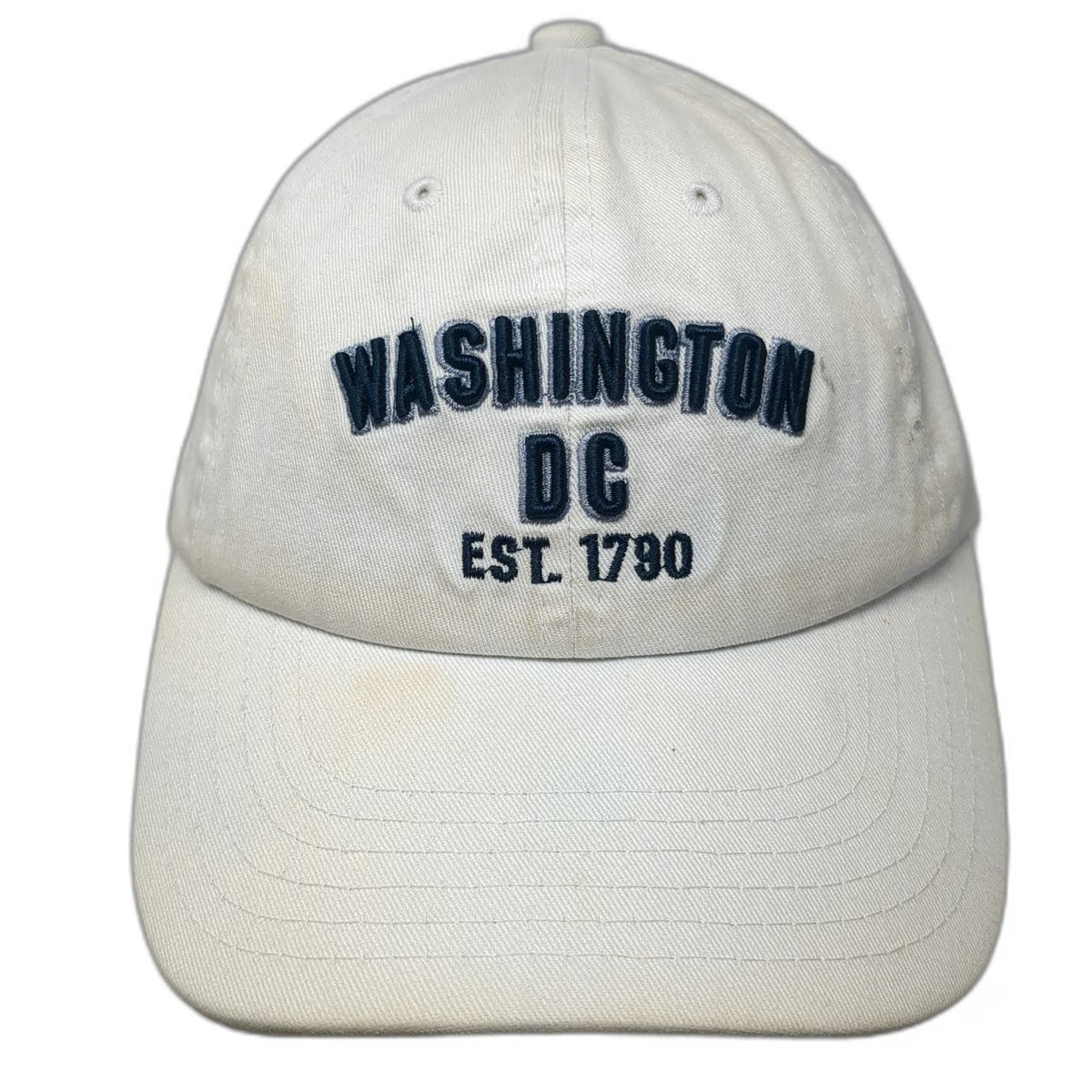 by elidan Washington DC Est 1790 White One Size Baseball Cap Slideback Hat