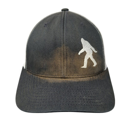Bigfoot Sasquatch Snapback Trucker Hat Black One Size Mesh Back Yupoong