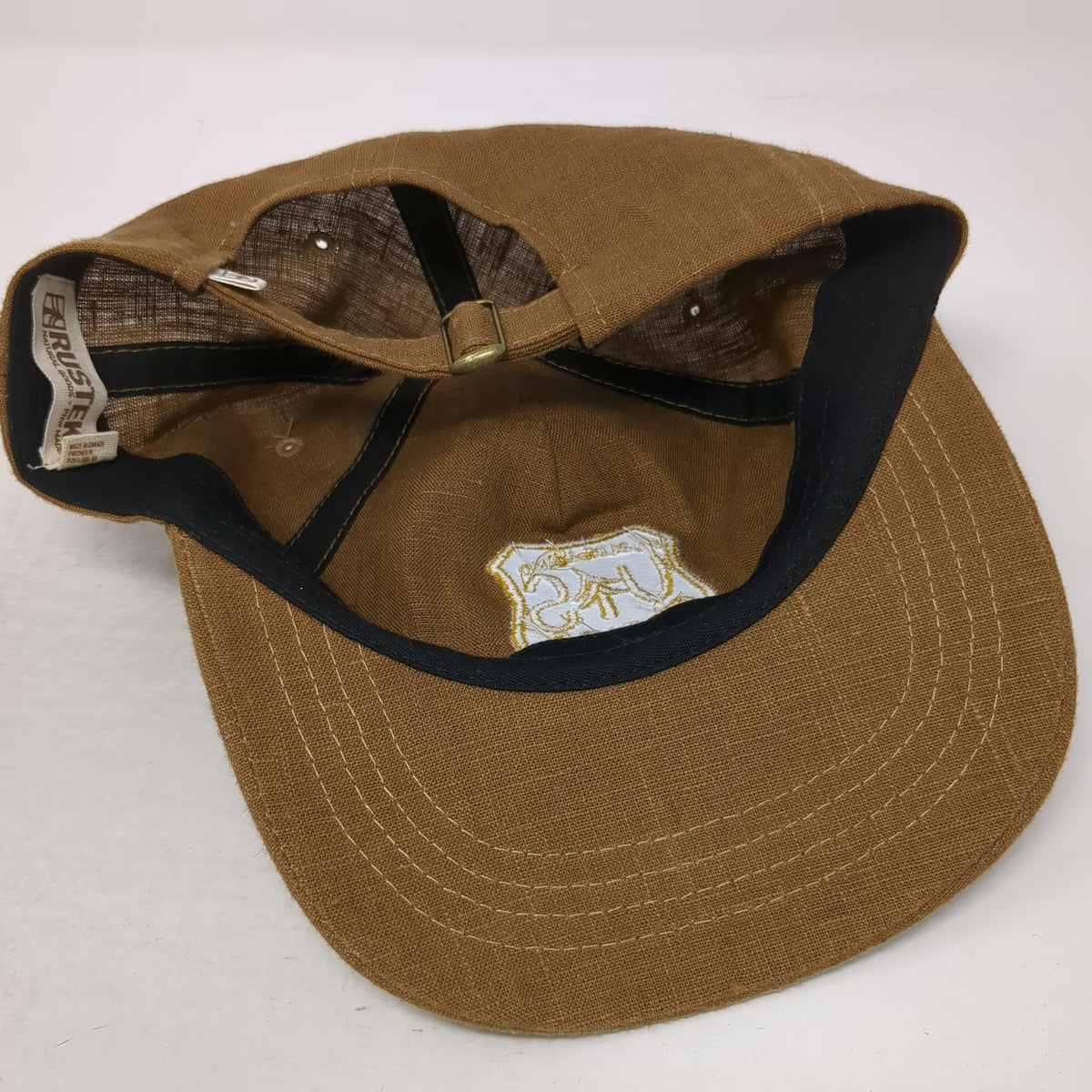 Rustek 5 Panel Brown One Size Hat Public Land Owner Hemp Bamboo Cork Slideback