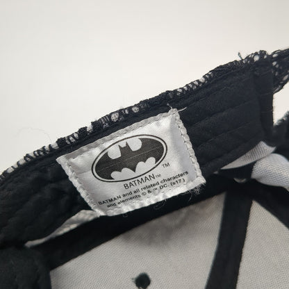 Batman Logo Patch Slideback Hat Black One Size Adjustable DC Comics