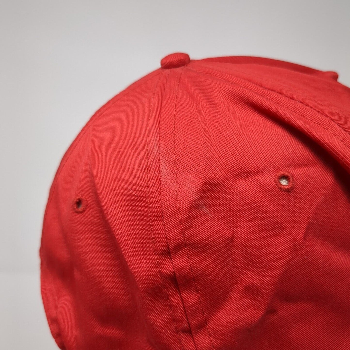 Willow Bay Marina and Cafe Snapback Rope Hat Red One Size Solid Nissin