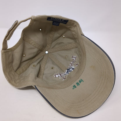 Lake County Round Up Strapback Hat Tan OS Adjustable Embroidered Port Authority