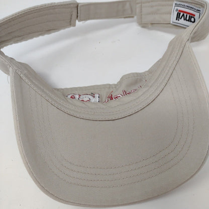Kadel's ICR Strapback Sun Visor Cap Tan One Size Embroidered Anvil Cotton