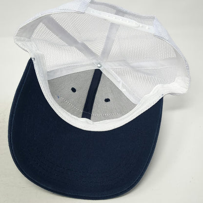 KENO Blue One Size Trucker Hat Mesh Back Snapback Embroidered Patch Gaming Logo