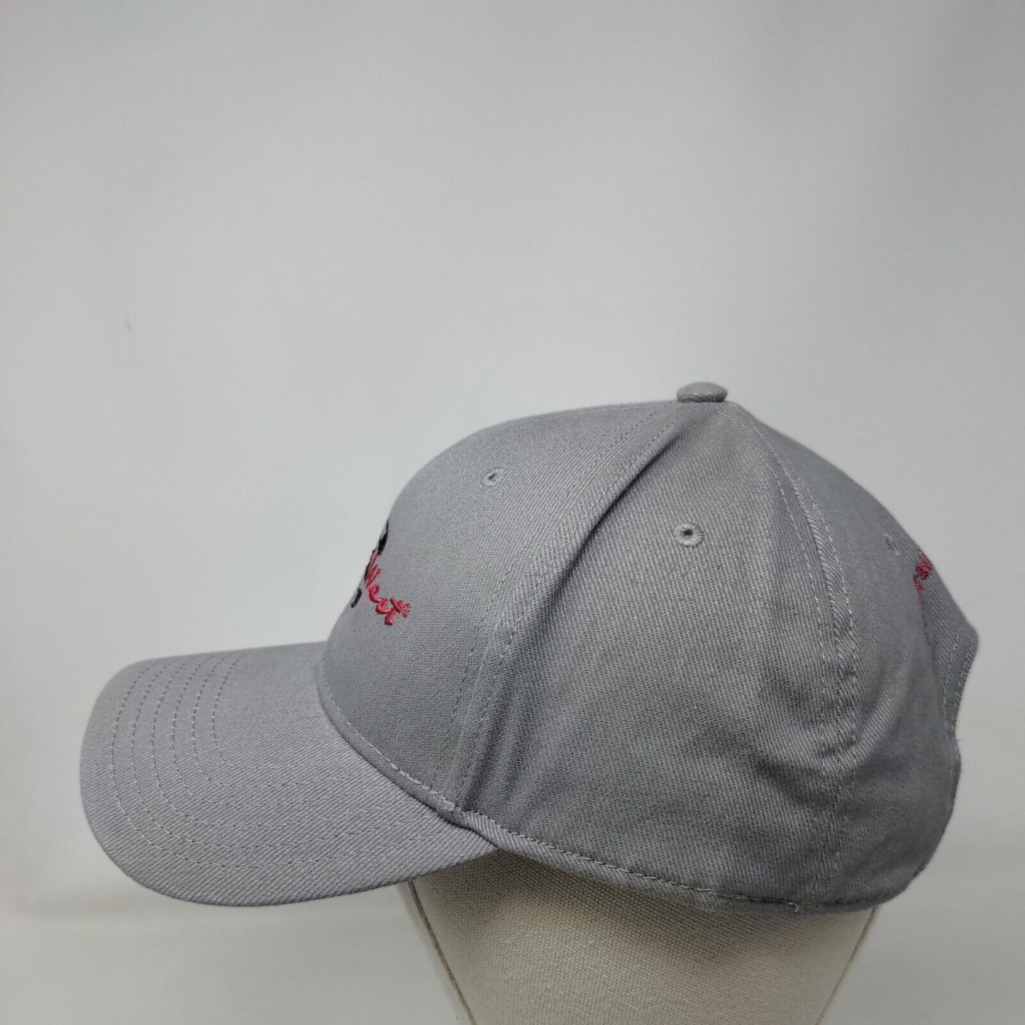 Trails West Strapback Hat Gray OSFM Adjustable Embroidered Otto